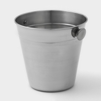 Ведро для льда из нержавеющей стали Доляна, 1,35 л, 14×13,5 см, цвет хромированный Ведро для льда из нержавеющей стали Доляна, 1,35 л, 14×13,5 см, цвет хромированный
