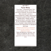 Скандинавский оберег "Руна Феху", 3,5 г, 31х15 мм, ушко 9х5 мм