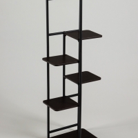 Подставка для цветов Greengo, 6 полок, 36 &times; 23 &times; 106 см, напольная, каркас металл, полки МДФ, чёрная