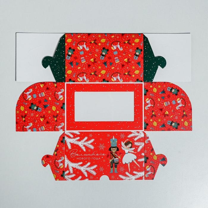 Коробка для капкейков &laquo;Щелкунчик&raquo; 10 х 16 х 10 см, Новый год