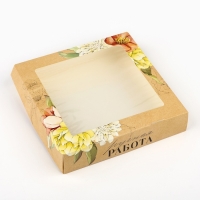 Коробка складная &laquo;Ручная работа&raquo;, 20 х 20 х 4 см