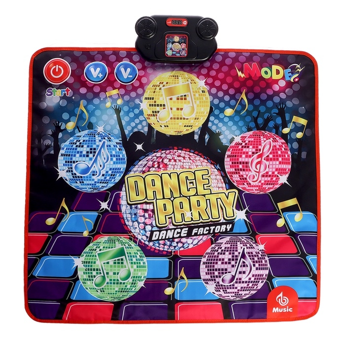 Музыкальный коврик &laquo;Для танцев&raquo;, 90 &times; 90 см, 3+
