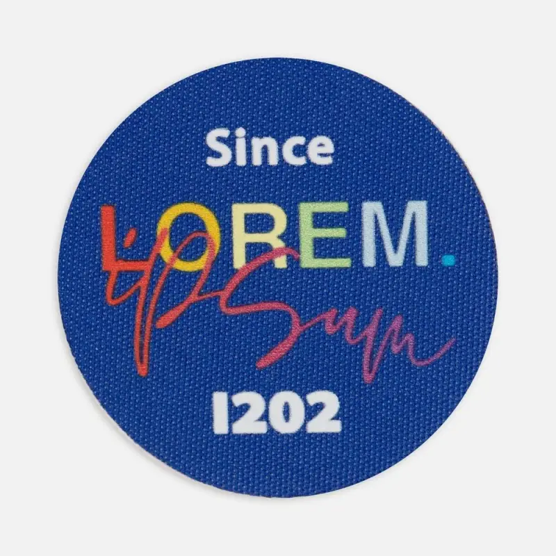 Наклейка тканевая Lunga Round, M, синяя