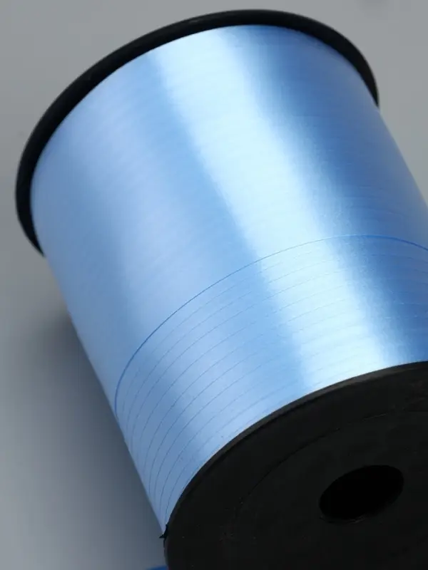 Лента для декора и подарков, голубой, 0,5 см х 500 м