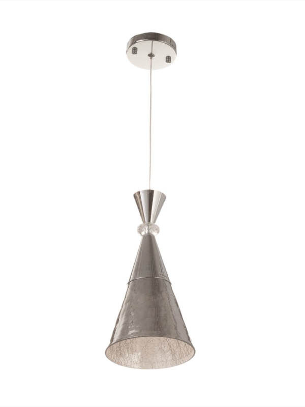 Светильник &laquo;Рианна&raquo; 1х40Вт Е27 серебро 15х15х30+100см