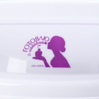 Подставка для торта вращающаяся «Готовлю с любовью», d=27,5, цвет белый Подставка для торта вращающаяся «Готовлю с любовью», d=27,5, цвет белый