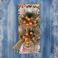 Украшение ёлочное "Композиция на бантике" (набор 2 шт ) ягодки, 13х15 см Украшение ёлочное "Композиция на бантике" (набор 2 шт ) ягодки, 13х15 см