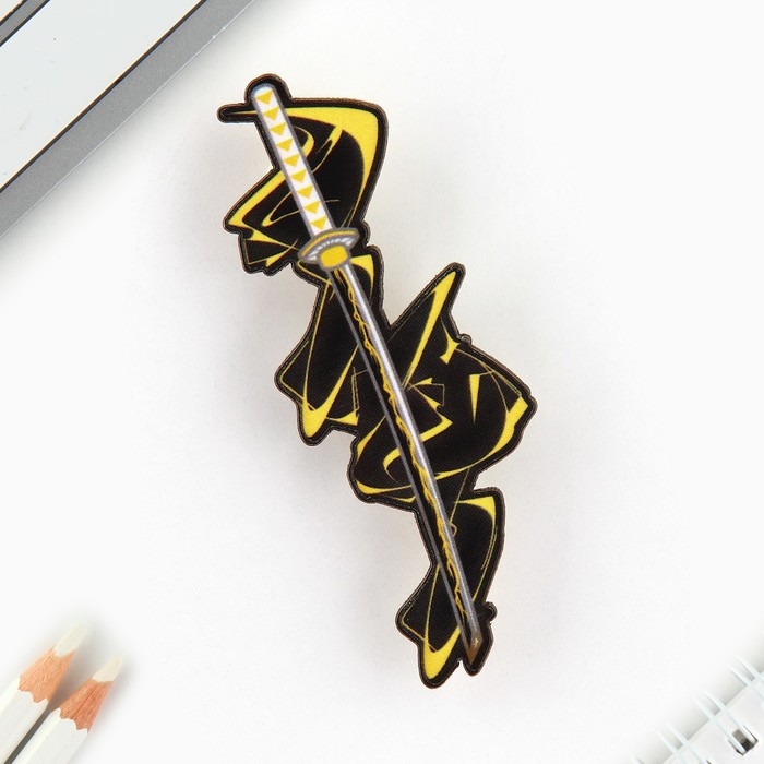 Брелок для ключей со значком &laquo;Клинок демона&raquo;, аниме