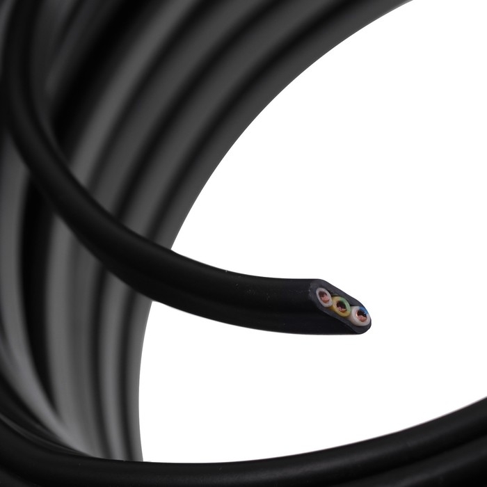 Кабель Кабель "ULC" ВВГ-Пнг(A)-LS, сечение 3х2.5 мм2, 100 м, ГОСТ, чёрный