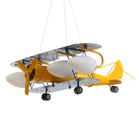 Люстра "Самолет" 4хЕ14 40Вт желто-синий 67х65х80 см Люстра "Самолет" 4хЕ14 40Вт желто-синий 67х65х80 см