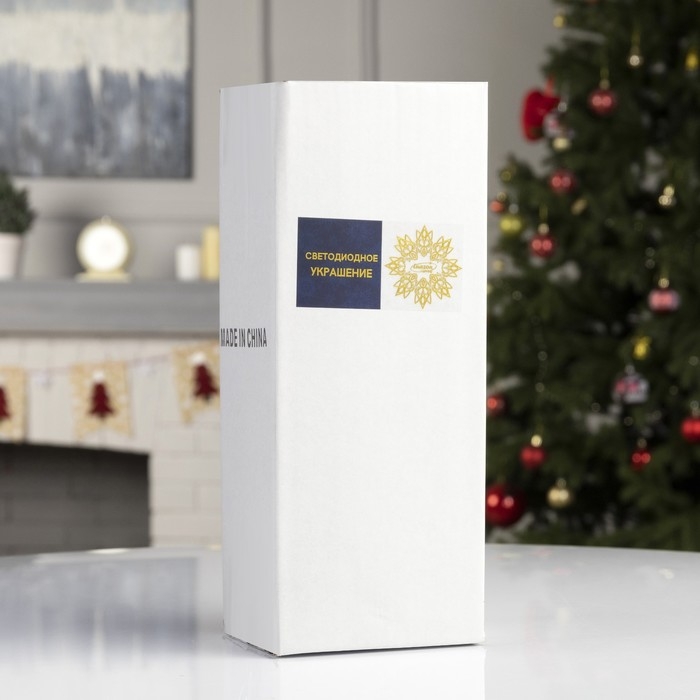 Светодиодная фигура «Ёлка серебристая» 14 × 32 × 14 см, металл, батарейки АААх3 (не в комплекте), свечение тёплое белое Светодиодная фигура «Ёлка серебристая» 14 × 32 × 14 см, металл, батарейки АААх3 (не в комплекте), свечение тёплое белое