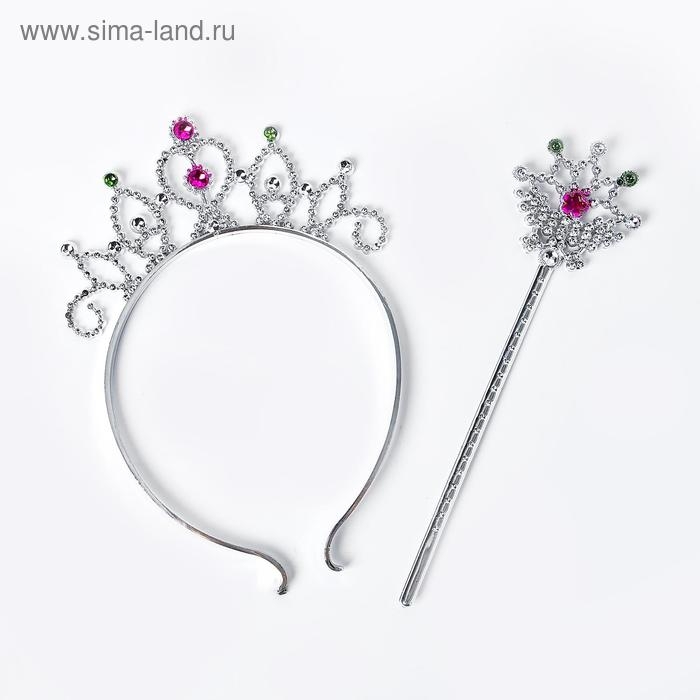 Карнавальный набор &laquo;Маленькая фея&raquo;, 2 предмета: жезл, ободок