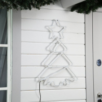 Неоновая фигура &laquo;Ёлочка&raquo;, 47 &times; 77 см, 480 LED, 220 В, свечение зелёное