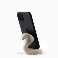 Подставка для телефона новогодний сувенир &laquo;Новый год: Кобра&raquo;, белая&raquo;