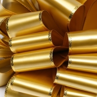 Бант-шар подарочный №7, золотистый Бант-шар подарочный №7, золотистый