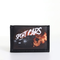 Кошелёк детский на липучке «Выбражулька», цвет чёрный Кошелёк детский на липучке «Выбражулька», цвет чёрный