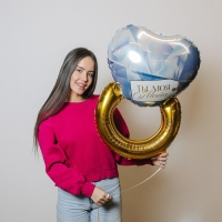 Воздушный шар фольгированный 24" &laquo;Кольцо&raquo;, без подложки