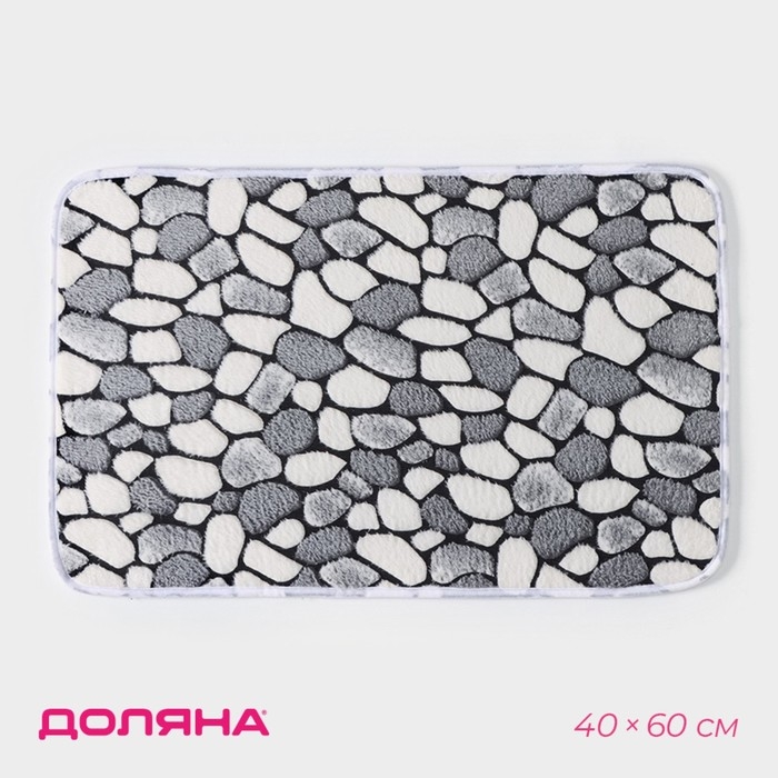 Коврик для ванной и туалета Доляна &laquo;Галька&raquo;, 40&times;60 см