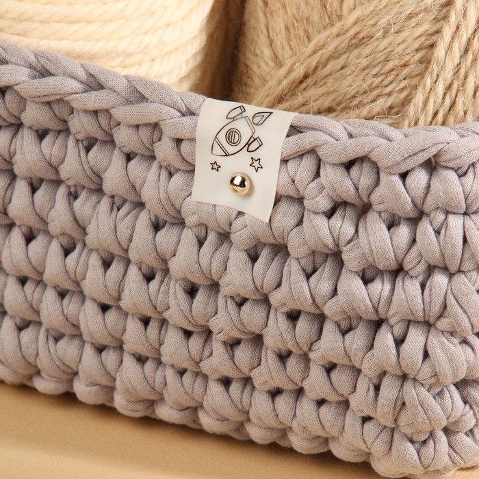 Бирка с кнопкой &laquo;Ракета&raquo;, 5 &times; 2 см, 10 шт, цвет белый/чёрный