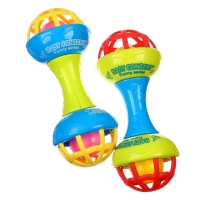 Погремушка &laquo;Гантелька яркая&raquo;, с эластичными элементами