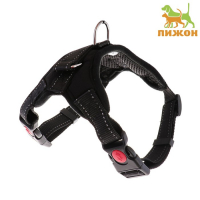 Шлейка К7 мягкая светоотражающая, размер S, ОГ 44-55 см, вес 5-9 кг, чёрная Шлейка К7 мягкая светоотражающая, размер S, ОГ 44-55 см, вес 5-9 кг, чёрная