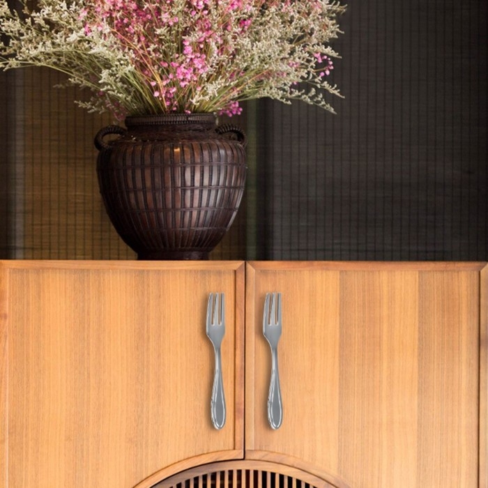 Ручка-скоба "Вилка" CAPPIO RSC002, м/о 76 мм, цвет хром