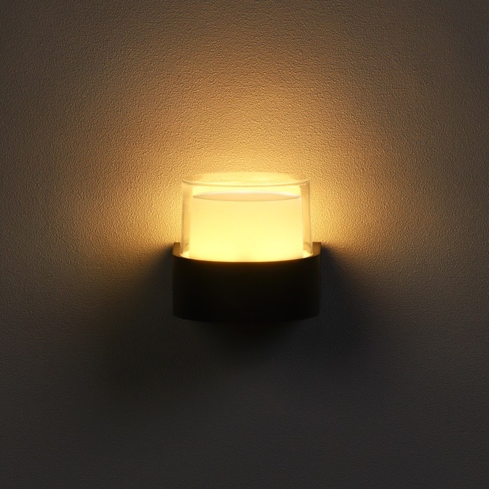 Светильник фасадный &laquo;Гранд&raquo;, FSD-033, 5 Вт, 3000К, IP65, 220 В, пластик, черный