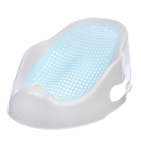 Лежак - горка для купания, цвет белый/розовый