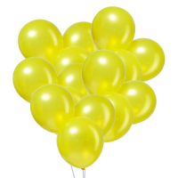 Шар латексный 12", металл, набор 100 шт., цвет жёлтый