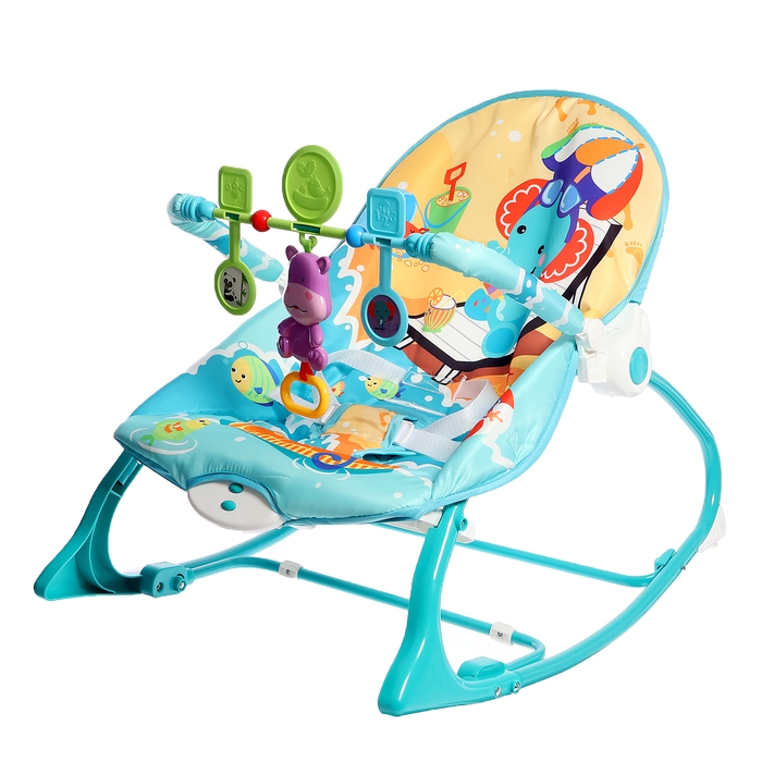 Шезлог детский &laquo;Слонёнок&raquo;, звуковые эффекты