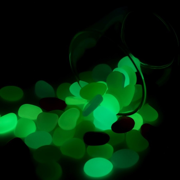 Светящийся декор Светящийся декор "Галька" микс, 300гр / 2-3см