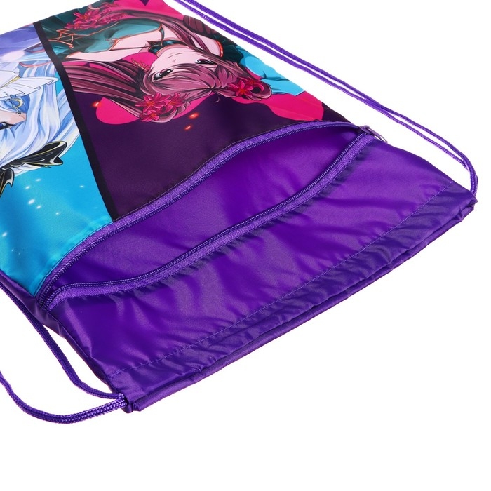 Мешок для обуви с карманом 420 х 340 мм, Calligrata МСО-7С, (мягкий полиэстер, плотность 210D) Мешок для обуви с карманом 420 х 340 мм, Calligrata МСО-7С, (мягкий полиэстер, плотность 210D) "Аниме"