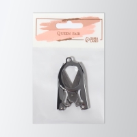 Ножницы маникюрные, складные, прямые, 10,5 см, цвет серебристый