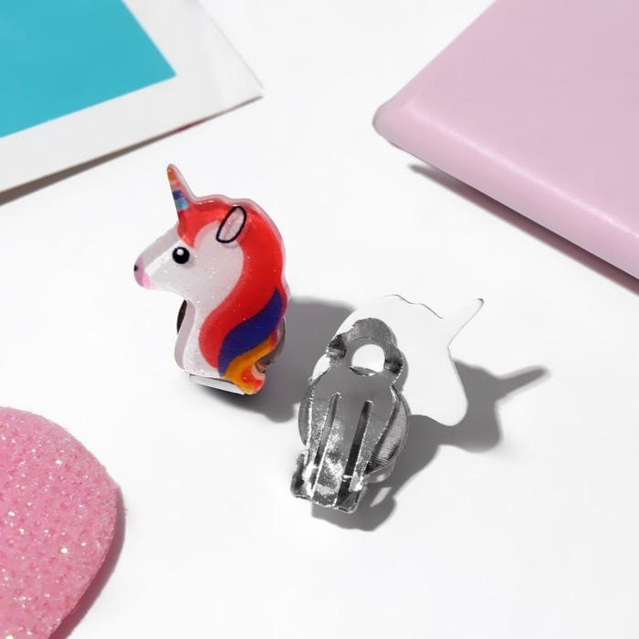 Клипсы детские &laquo;Выбражулька&raquo; единороги, цветные