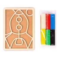 Пластилиновые картинки &laquo;Ракета&raquo; 148х210 мм