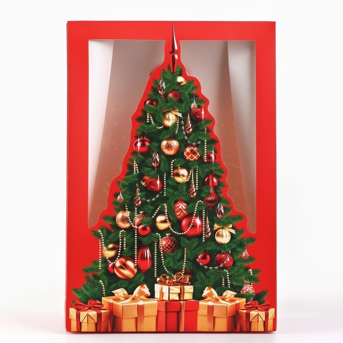 Коробка подарочная новогодняя складная &laquo;Роскошный праздник&raquo;, 15 х 7 х 22 см, Новый год