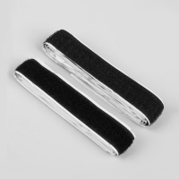 Липучка на клеевой основе, 20 мм &times; 100 &plusmn; 5 см, цвет чёрный