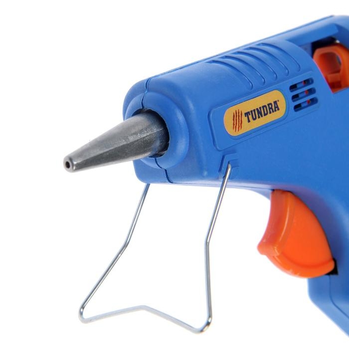 Клеевой пистолет ТУНДРА, 20 Вт, 220 В, выключатель, индикатор, длинное сопло, 7 мм Клеевой пистолет ТУНДРА, 20 Вт, 220 В, выключатель, индикатор, длинное сопло, 7 мм