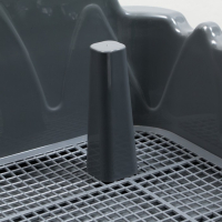 Туалет "Риф" со столбиком, для собак, 55 х 40 см, серый FIX Туалет "Риф" со столбиком, для собак, 55 х 40 см, серый FIX