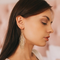 Серьги висячие &laquo;Шелест&raquo; листопад, цвет МИКС, 9,8 см