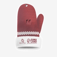 Новый год! Брошь "Снежинка узорчатая", цвет белый в серебре