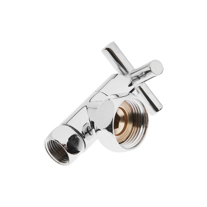 Вентиль угловой для полотенцесушителя TIM KV10-LFF042, вн.1 Вентиль угловой для полотенцесушителя TIM KV10-LFF042, вн.1"х1/2", ручка крест, хром, 2 шт.