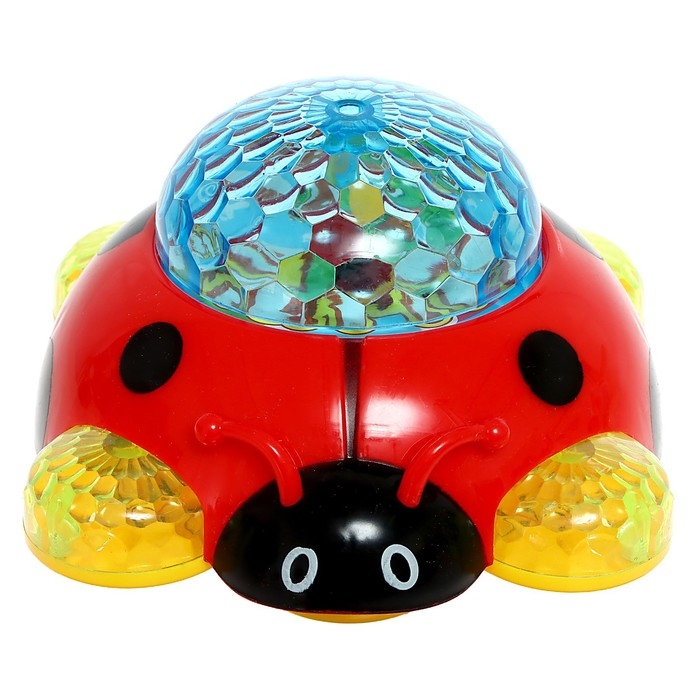 Каталка музыкальная &laquo;Божья коровка&raquo;, световые, звуковые эффекты, работает от батареек