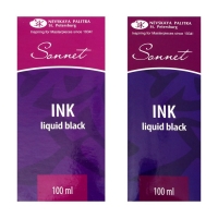 Тушь для письма и рисования "Сонет", 100 мл, чёрная, DK14101