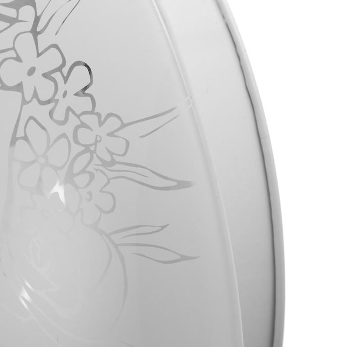 Светильник "Букет" моллир., 1х60Вт Е27, хром, d=25 см,  h=4,5 см