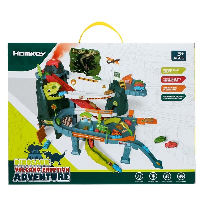 Автотрек &laquo;Динозавр&raquo;, звуковые эффекты, эффект дыма