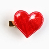 Заколка для волос вертящаяся &laquo;Сердечко&raquo;, 3.5 х 3 см