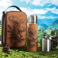 Набор «Лось», термос 500 мл, кружка 2 шт Набор «Лось», термос 500 мл, кружка 2 шт