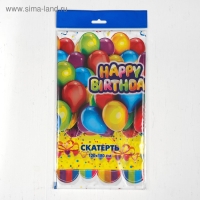 Скатерть &laquo;День рождения&raquo;, 120х180 см, 35 мкм