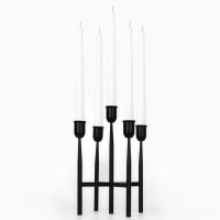 Подсвечник металл &laquo;Лаконичность&raquo;, на 5 свечей, 14 х 14 х 19 см